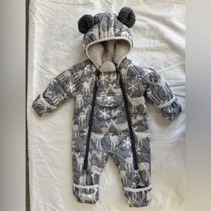 Obermeyer Gray Snowflake Baby Snowsuit